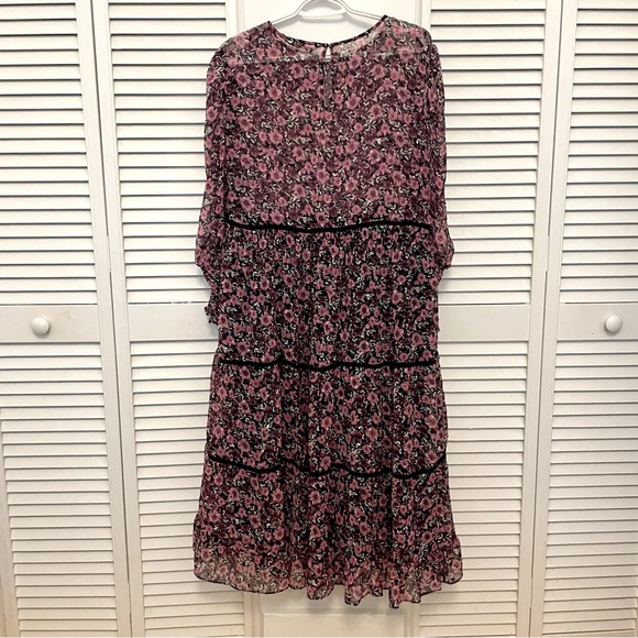 NWOT Zara floral midi dress size XL - Picture 3 of 4
